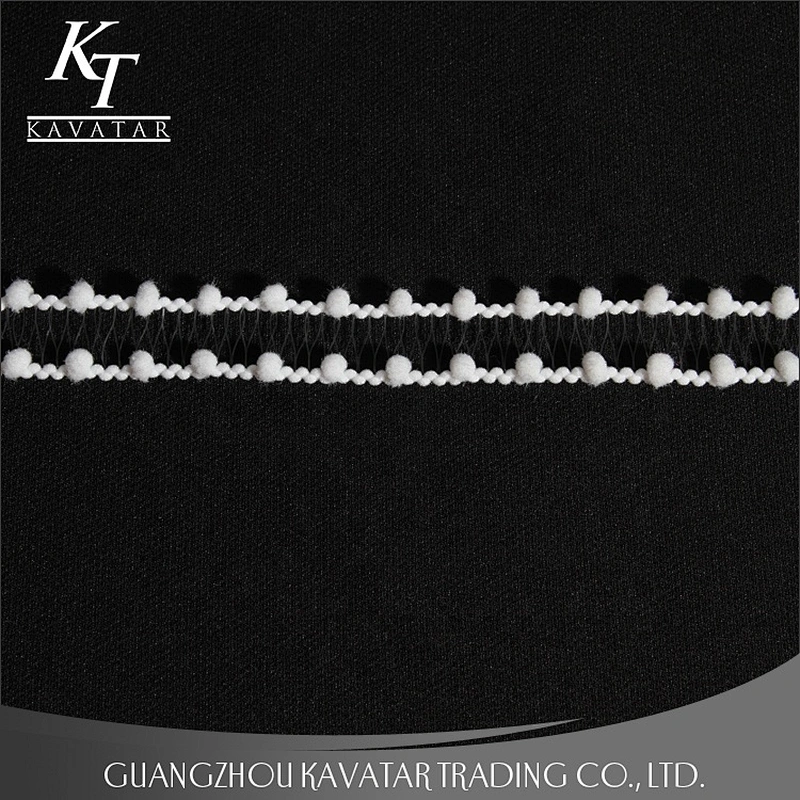 Kavatar 2019 New Style Design Mini pompom Lace Decoration For Garment