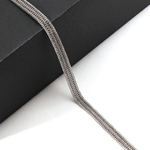 Chinese Supplier Decorative Hot Fix Accessories Chain Edging Clothing Trim for Garments Shoes