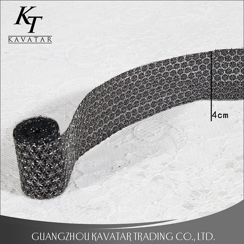 New design high quality 6mm round sequin lace ribbon trim wholesale