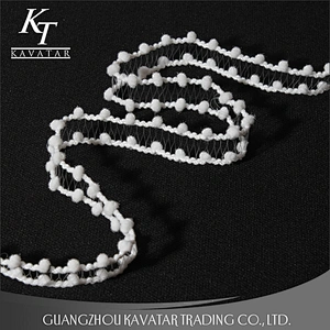 Kavatar 2019 New Style Design Mini pompom Lace Decoration For Garment