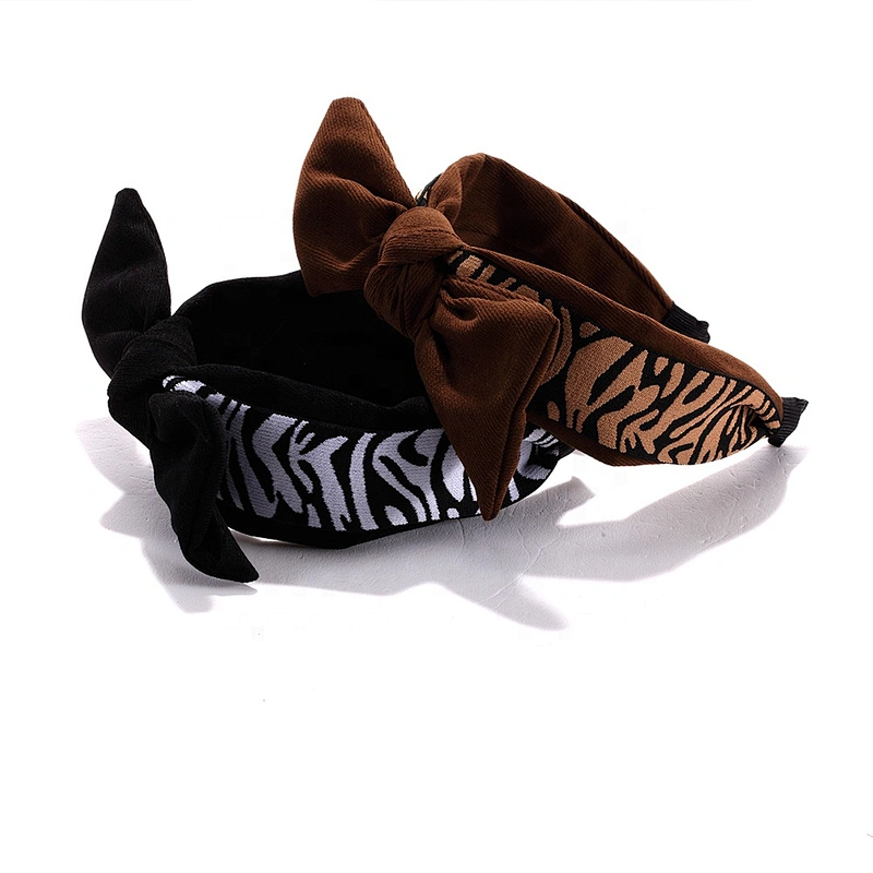Headbands for women 2020 women headband hair accessories   Leopard bow hair accessories headband