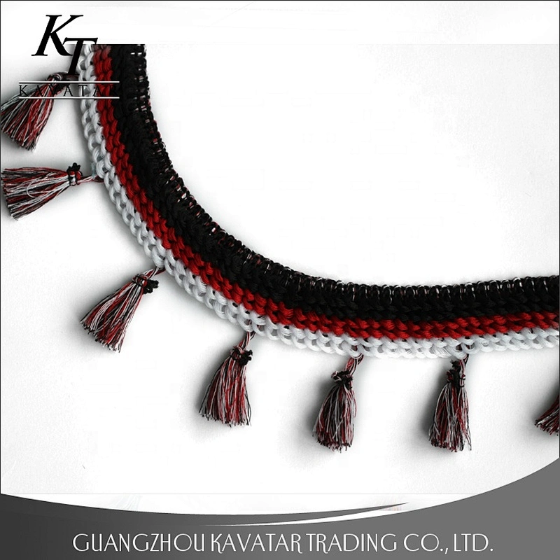 Kavatar Wholesale Fashion Mixing Color Tassel Trim Fringe For Decoration