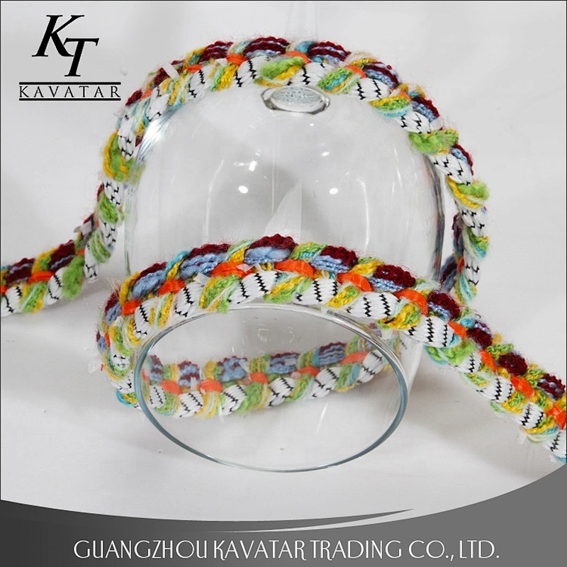 New style colorful braided tape/ribbons decoration for clothes