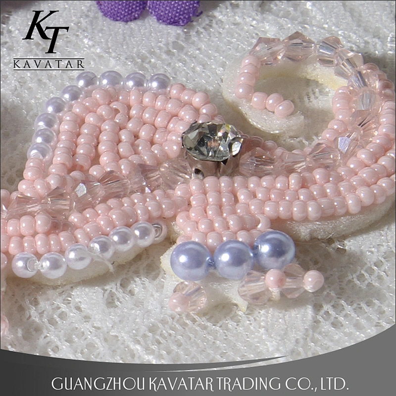 New series handmade bead sea horse rhinestone patch,clothes bag decoration patch applique