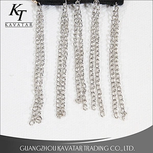 High quantity Shoulder Decoration Crystal Rhinestone Accessories Chain Trim Patch For Jeans Garment