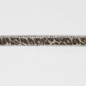 1.5cm Custom Vogue Leopard Print Rhinestone Beaded Hot Fix Trim