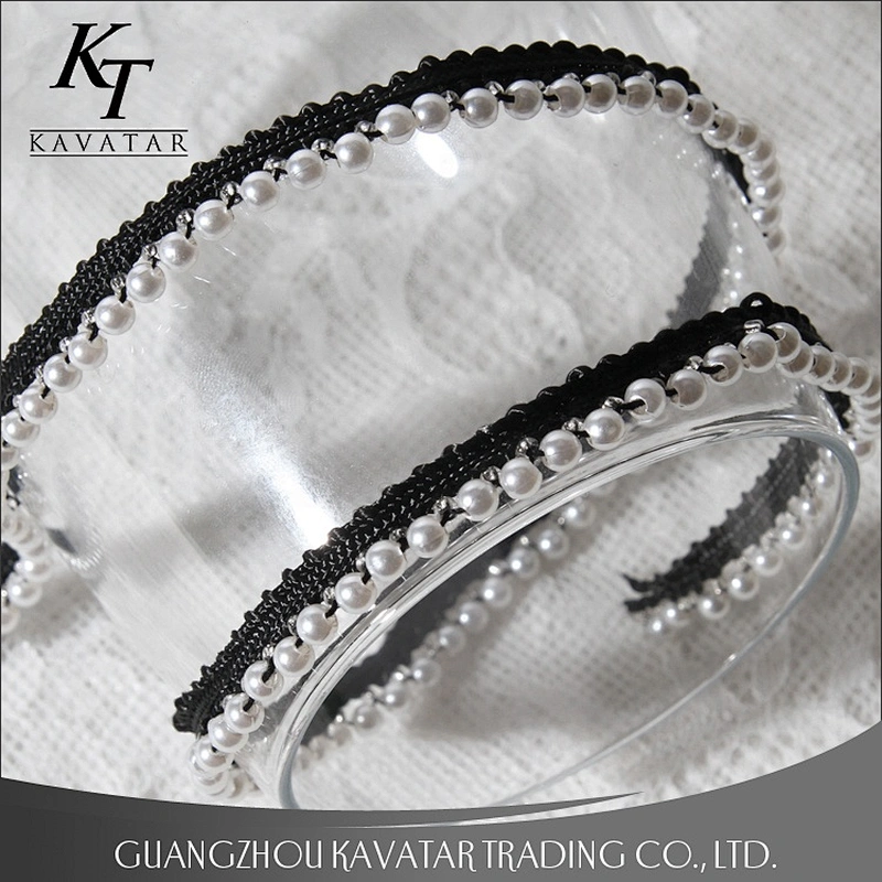 Wholesale Drilled Beaded Lace Trim Decorative Tape For Pants