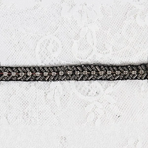 Wholesale Drilled Beaded Lace Trim Decorative Tape For Pants
