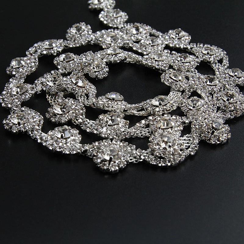 Kavatar Cheap Wholesale Simple Rhinestone Chain Choker Necklace