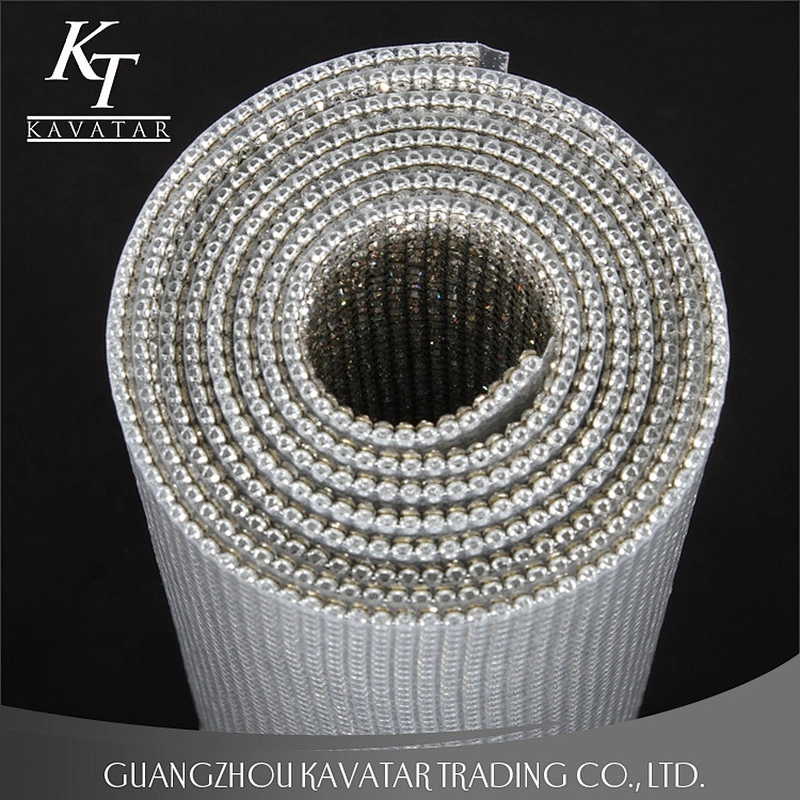 Clear Beads Crystal Fabric Ribbon Crystal Mesh Trim
