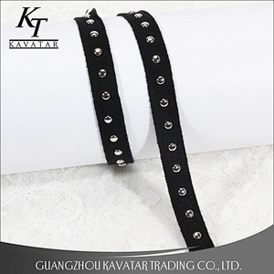 New fashion design Copper decorative rivets ribbon for garment trims
