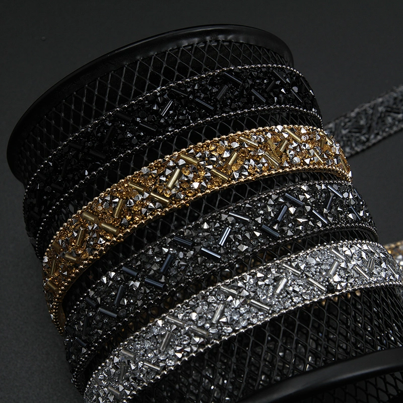 Kavatar Wholesale Garment Accessory DIY Color Trimmings and Motifs Trim Fringe Iron on Trims