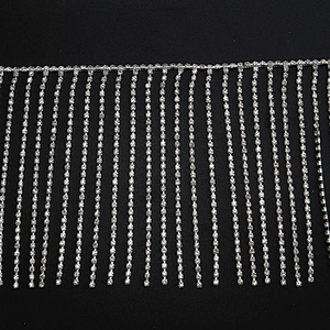 Kavatar Tassel Claw Chain Rhinestone Trim Crystal Strass Cup Chain For Wedding Decoration