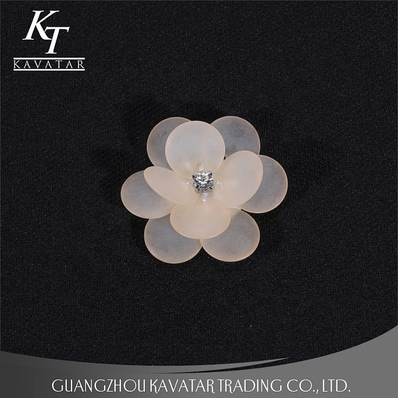 Kavatar Newest 3D Plastic Rhinestone Sequin Flowers