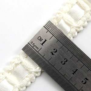 Kavatar Wholesale Custom Black White Cotton Tape Silk Ribbon Dyed Webbing Woven Polyester Ribbons