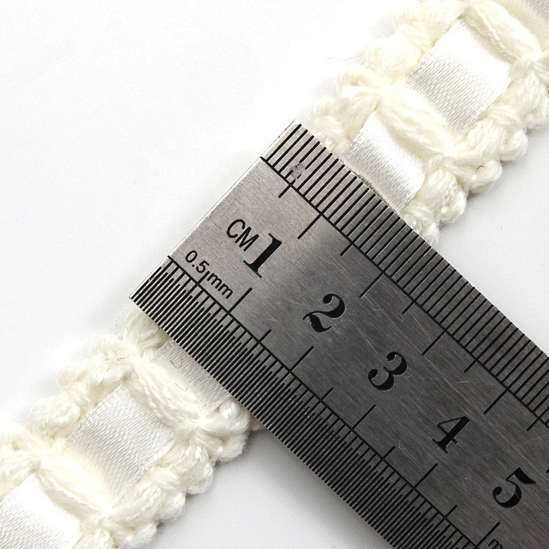 Kavatar Wholesale Custom Black White Cotton Tape Silk Ribbon Dyed Webbing Woven Polyester Ribbons