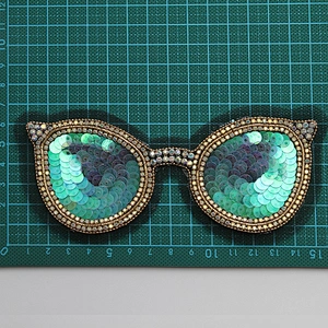 DIY Handbag Backpack Jacket Shirts Rhinestones Sunglasses Hotfix Designer Shades Glasses Patch Fashion Patch
