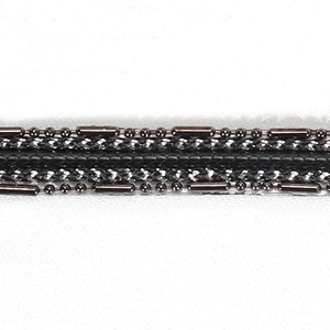 China Black Plastic Copper Beads Sequin Hot Fix Trim for Garments Bags Sandals