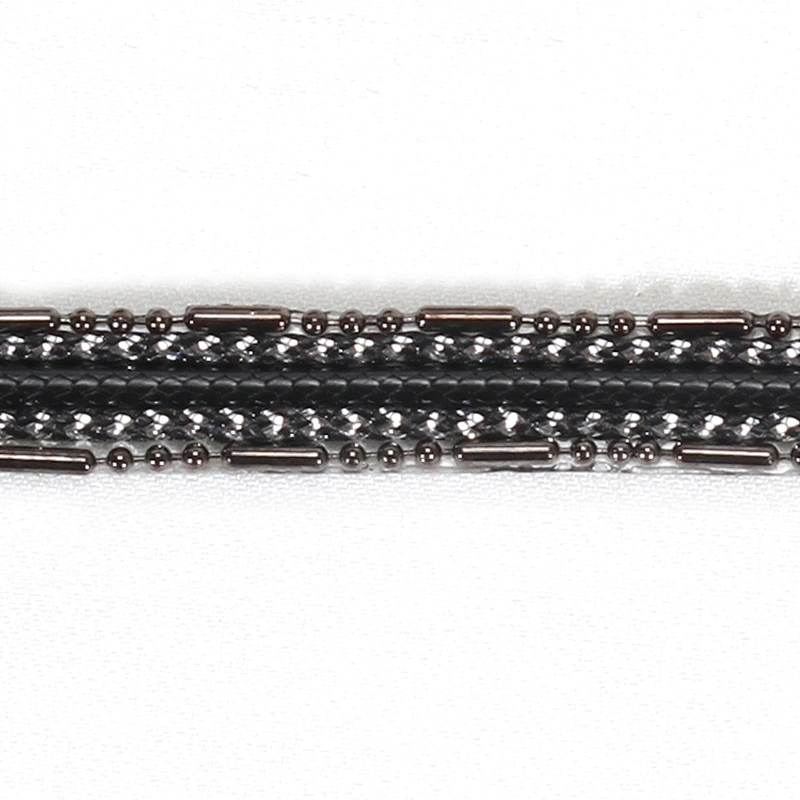China Black Plastic Copper Beads Sequin Hot Fix Trim for Garments Bags Sandals