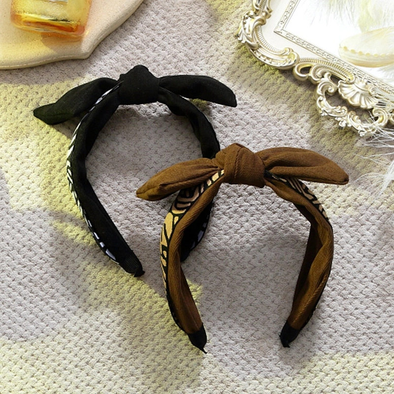 Headbands for women 2020 women headband hair accessories   Leopard bow hair accessories headband