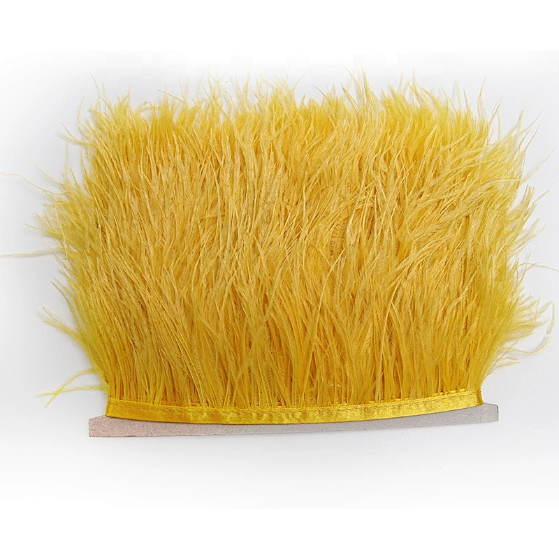 KAVATAR High quality ostrich feather decoration dress dress shoe hat ribbon feather decoration party trim craft