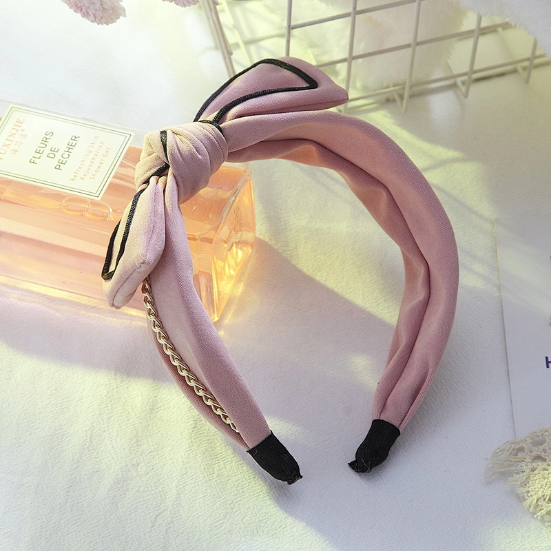 Korean style girls hair band 2020 web celebrity street photo fashion party bow hair band