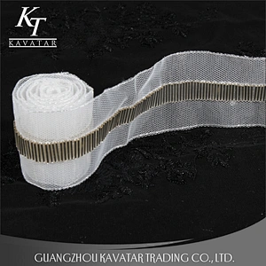 New strip shape beaded embroidery mesh lace trim decorative for bride wedding