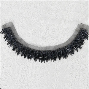 New arrival collar beaded fringe embroidery design trim