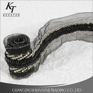 New Arrival Handmade Beaded Lace Trim For Wedding Dress