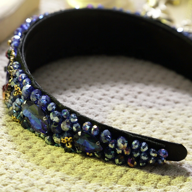 Wholesale Headscarf for women 2020 of headband European fashion versatile baroque headbands  rhinestone headbands