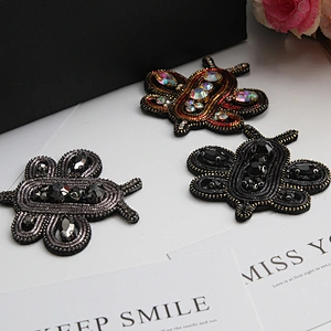 custom bee pom beaded perfume bottle patches 3d rhinestones patches Stick-On patches for clothing Handmade Beaded
