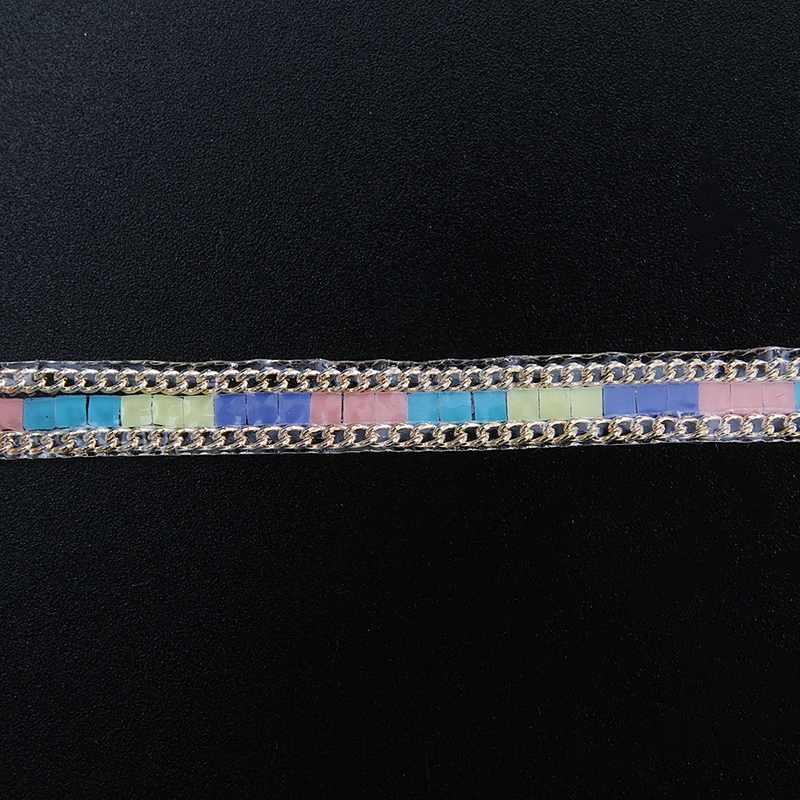 Kavatar Wholesale Hotfix Trim Cube Colors Design Fashion color and design easy transfer For Clothing Iron on Trims