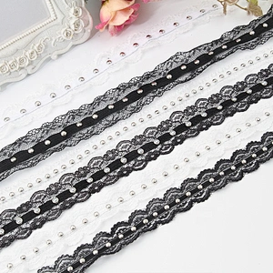 Wholesale Polyester  Bead Trimming Design Lace Trims