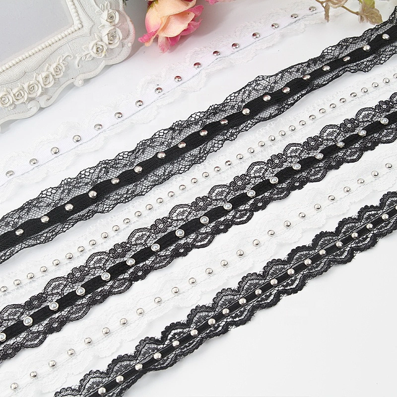 Wholesale Polyester  Bead Trimming Design Lace Trims