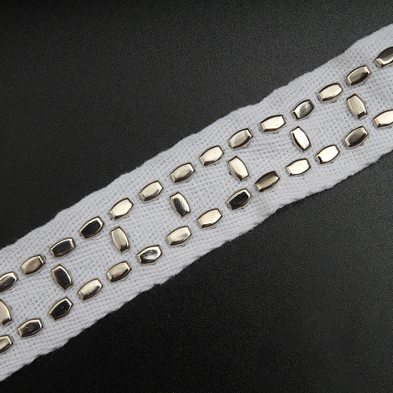 Diy Jeans Belt Collar Decoration Shoelace Net Cord Sewing Garment Accessories Design Studs Bead Rivets Triming