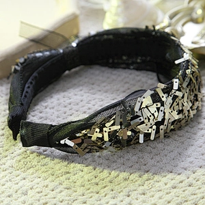 wholesale rhinestone hair trim girl party Bow hair hoop accessories women headbands Fashion designer hair headband