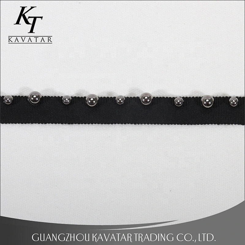 Wholesale Fashion 1.6cm Width Black Polyester Lace Trim Ribbons