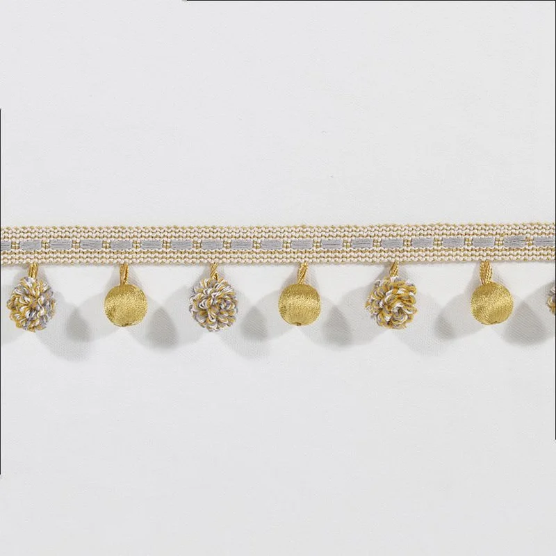 2017 new style pom pom ball tassel trim wholesale