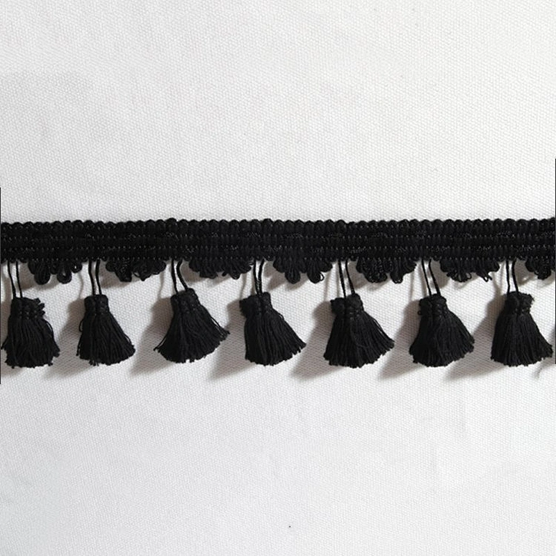 Hot sale fashionable garment long tassel pom pom trim