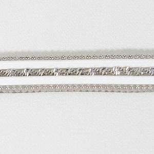 Wholesale 1cm Copper Chain Beaded Hotfix Trim with White Strips