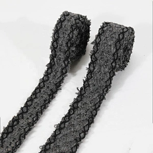New product Gray Series Ribbons Embroidery Braided Trim Tape