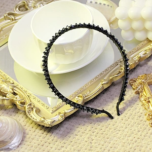 Korean baroque diamond flower hair band web celebrity street beat hair band Headbands for women 2020