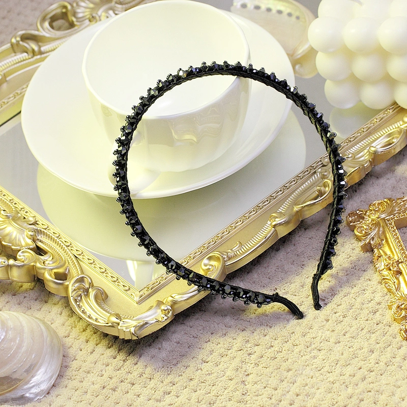 Korean baroque diamond flower hair band web celebrity street beat hair band Headbands for women 2020