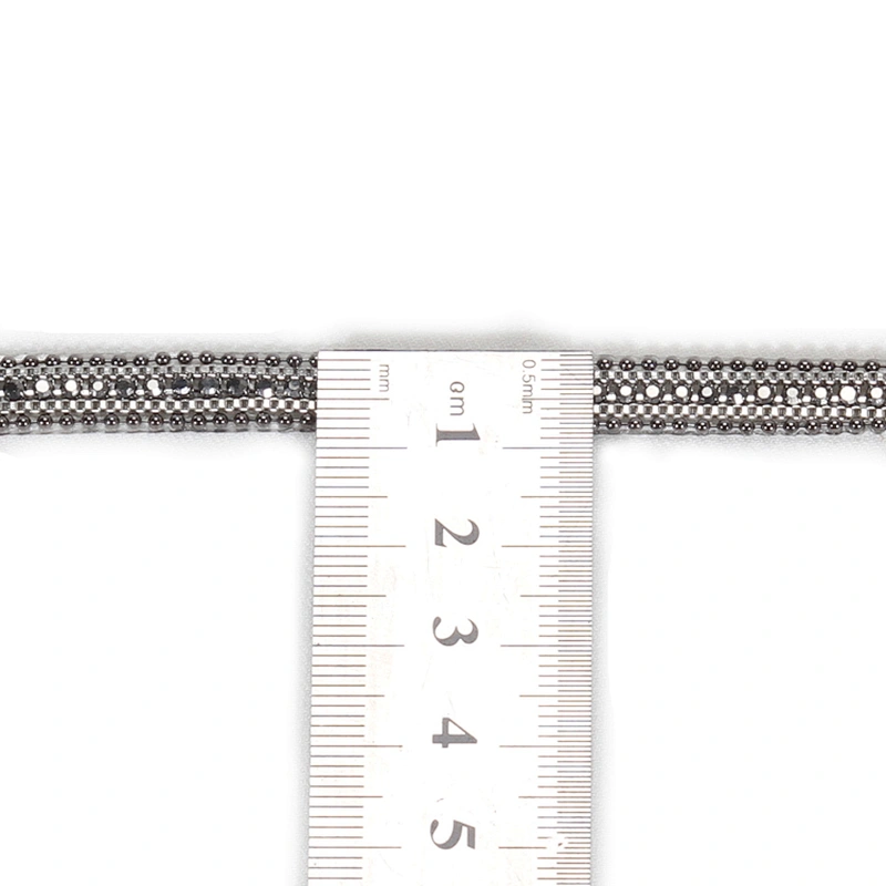 China Cheap Accessories Beads Bordered Hotfix Transfer Rhinestone Trim by Yard