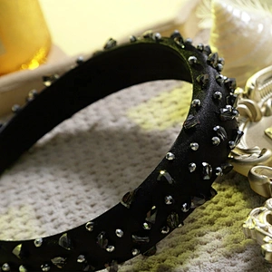 Headbands for girls hair accessories  rhinestone headbands  Small drill nail bead designer headbands