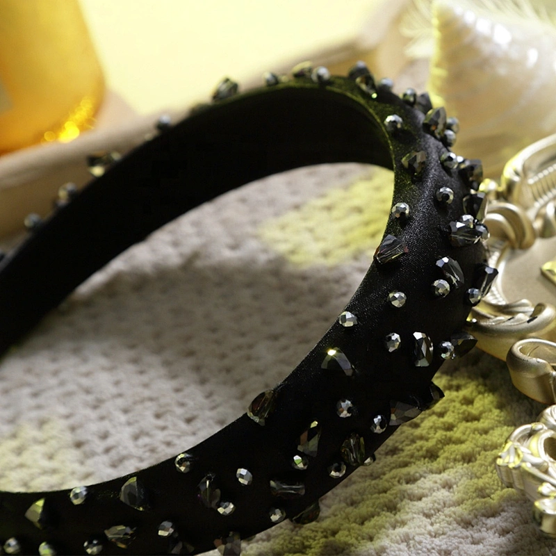 Headbands for girls hair accessories  rhinestone headbands  Small drill nail bead designer headbands