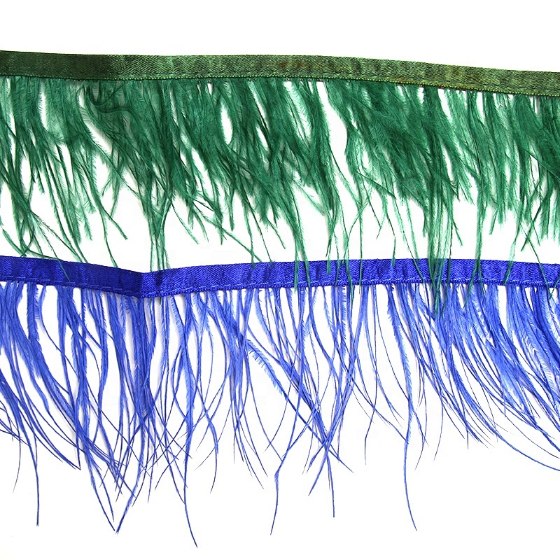 KAVATAR High quality ostrich feather decoration dress dress shoe hat ribbon feather decoration party trim craft