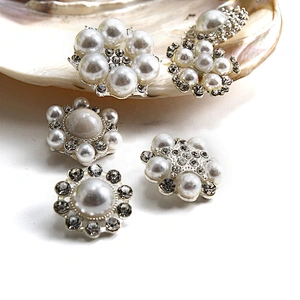 Coat buttons ,dress buttons,New rhinestone buttons crystal pearl clothing diamond buttons,