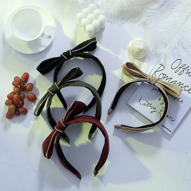 European, American and Korean  headbands for women 2020 winter butterfly  rhinestone headband  girls headbands