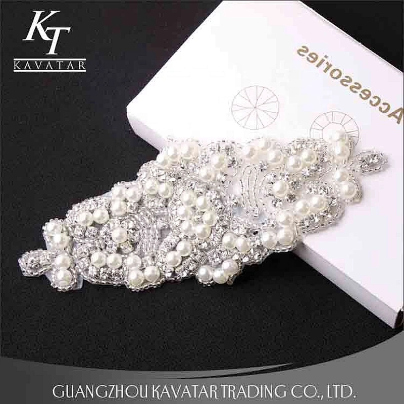 Kavatar Fashion Jewelry Rhinestone Applique